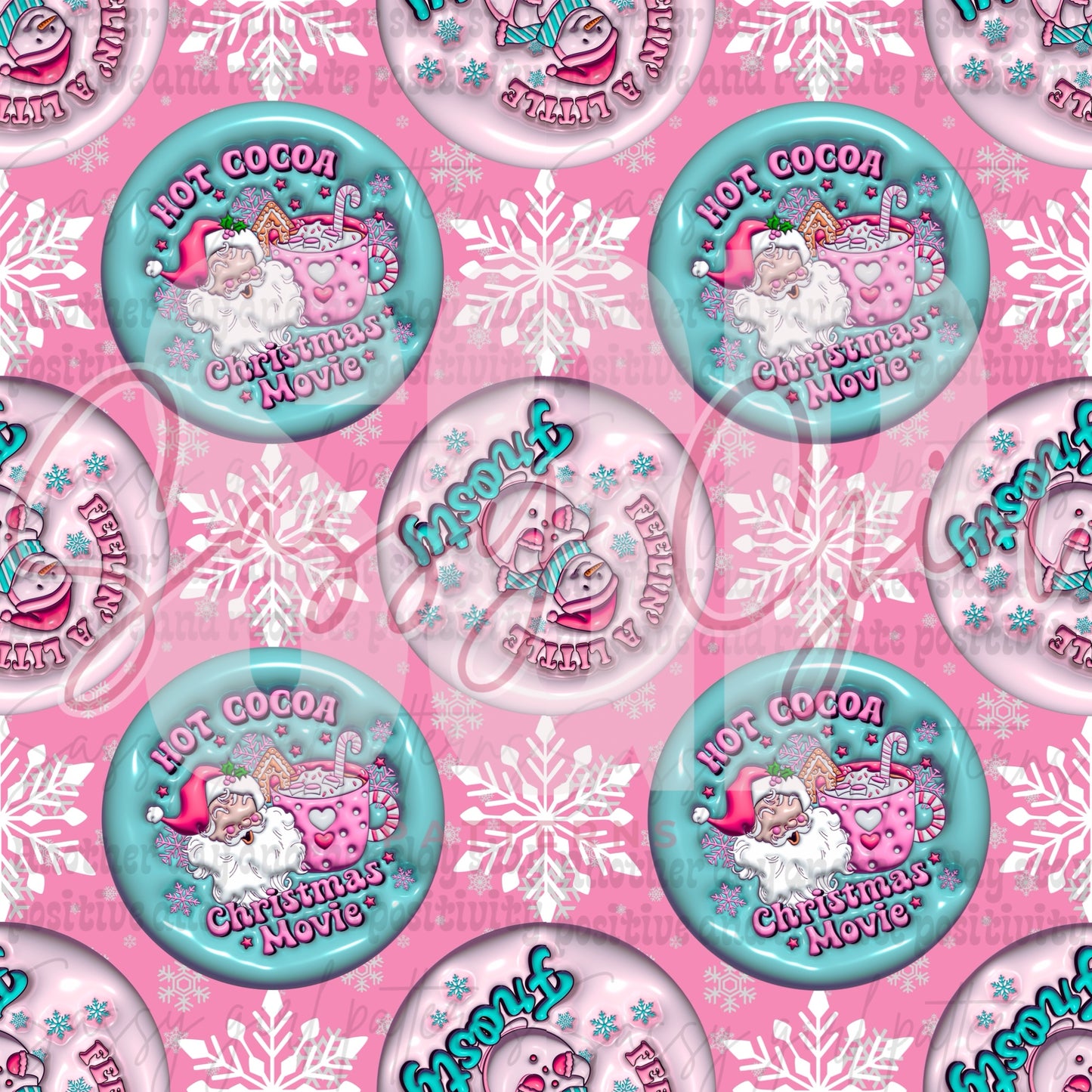 Inflated pink Christmas