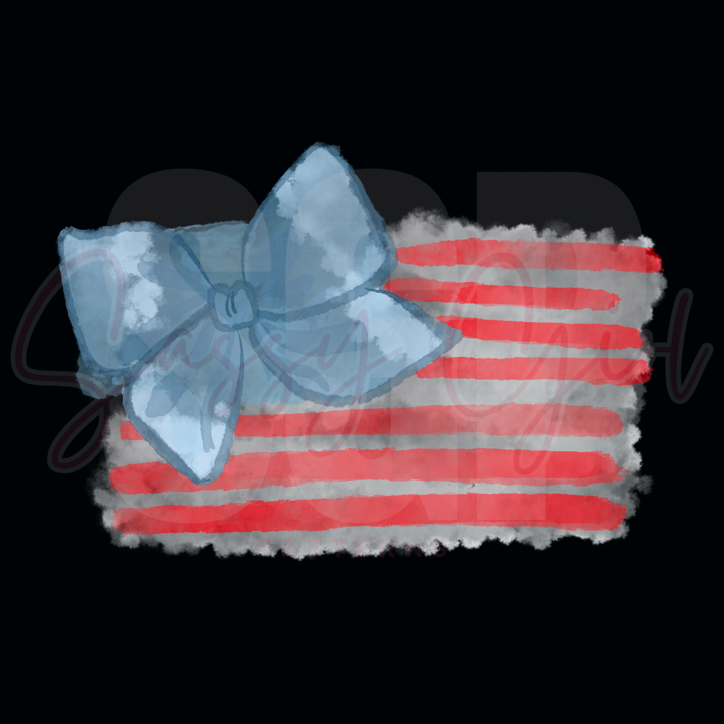 Watercolor bow png