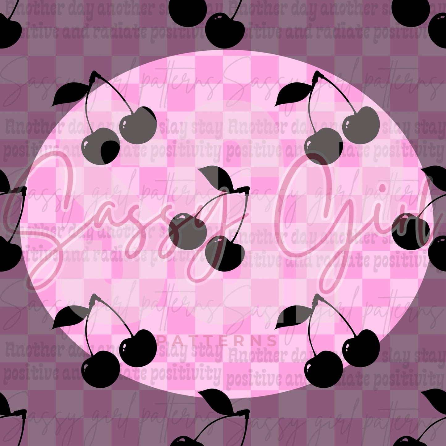 Pink and black cherry