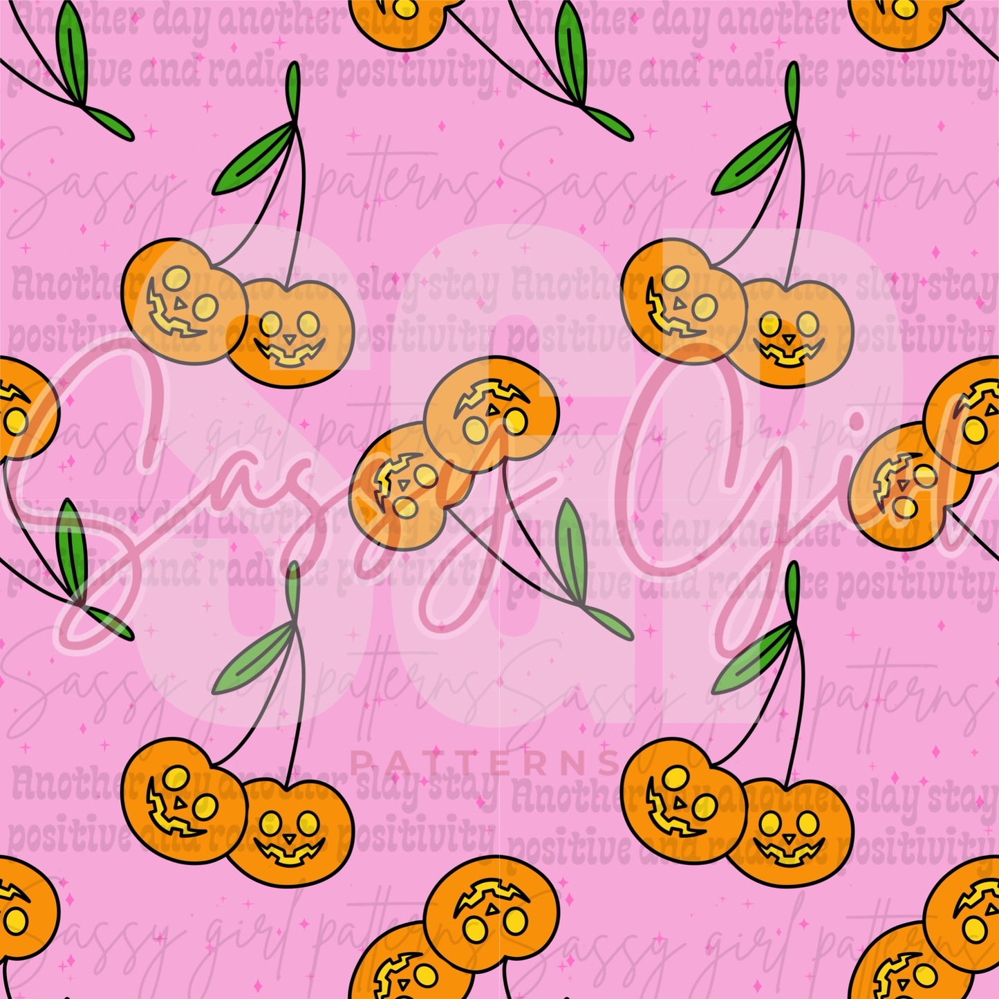 Jack o lantern cherries