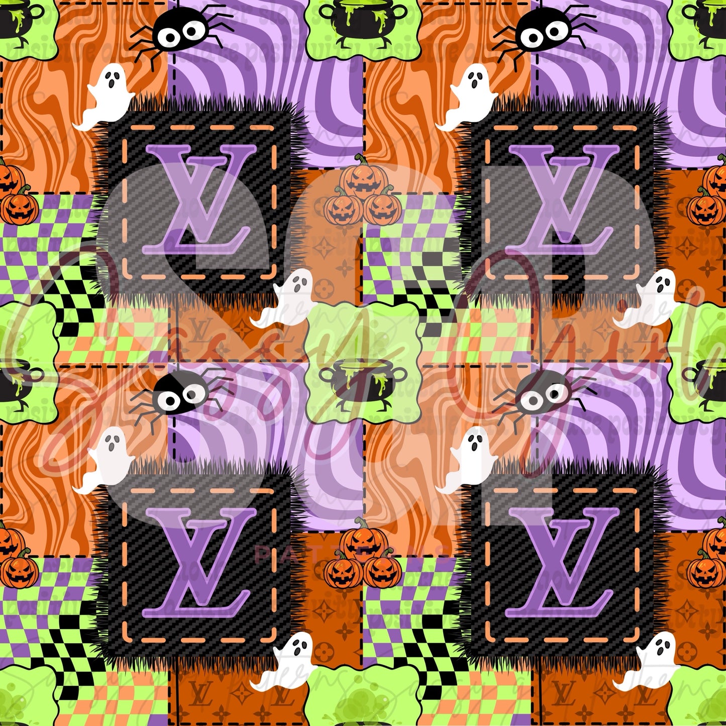 Spooky boujee patchwork