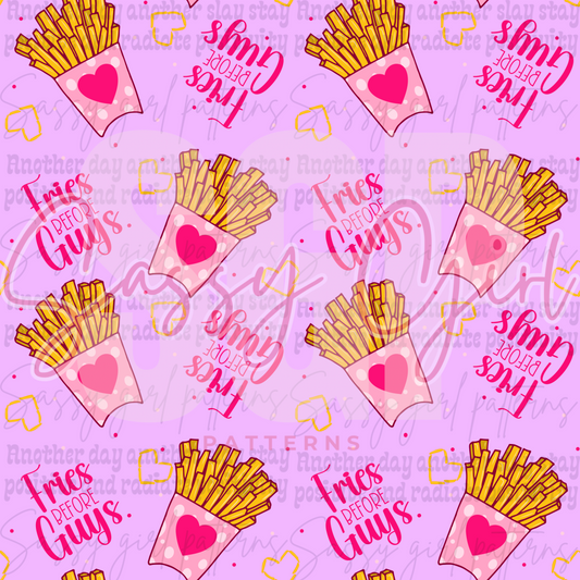 Fries before guys