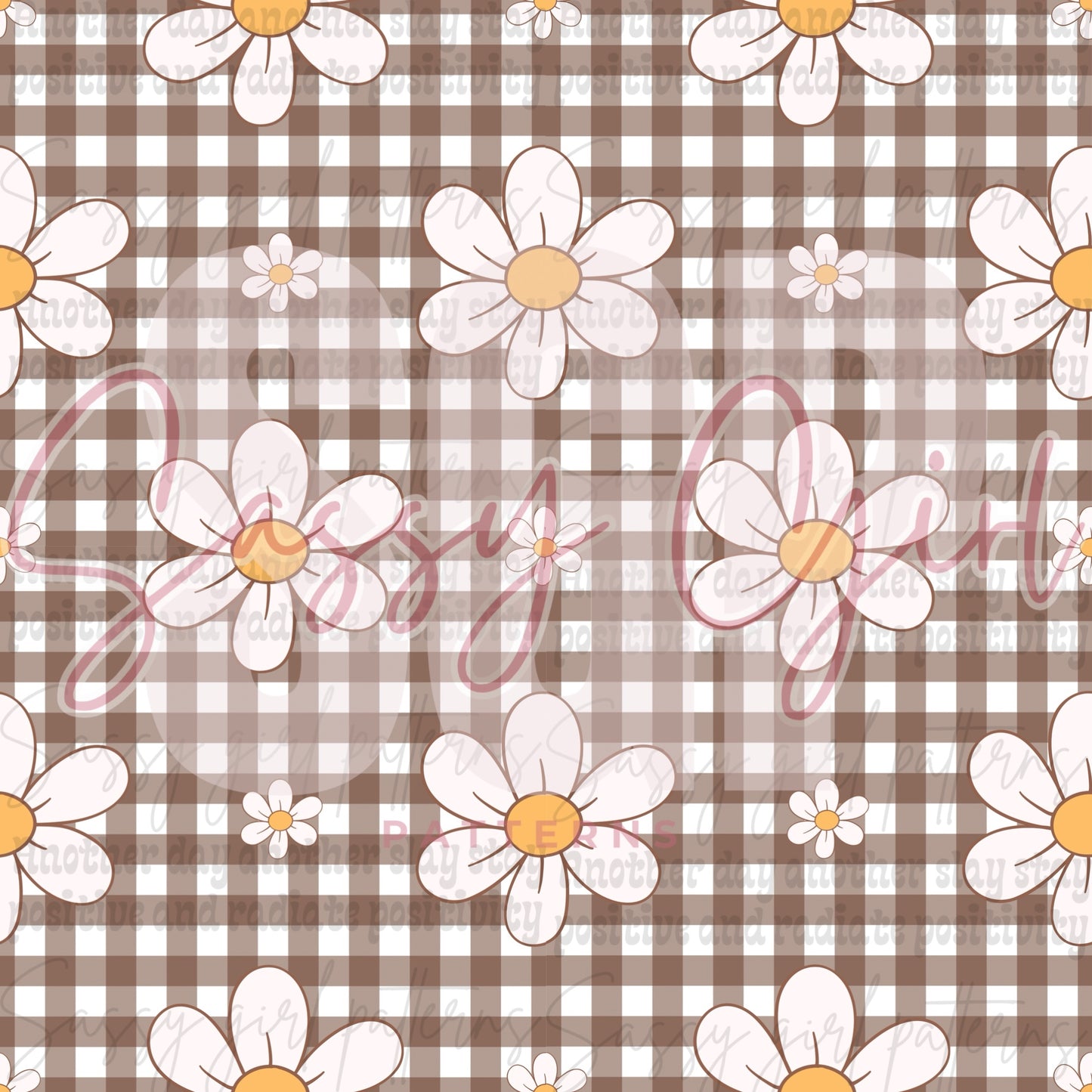 Brown plaid flower