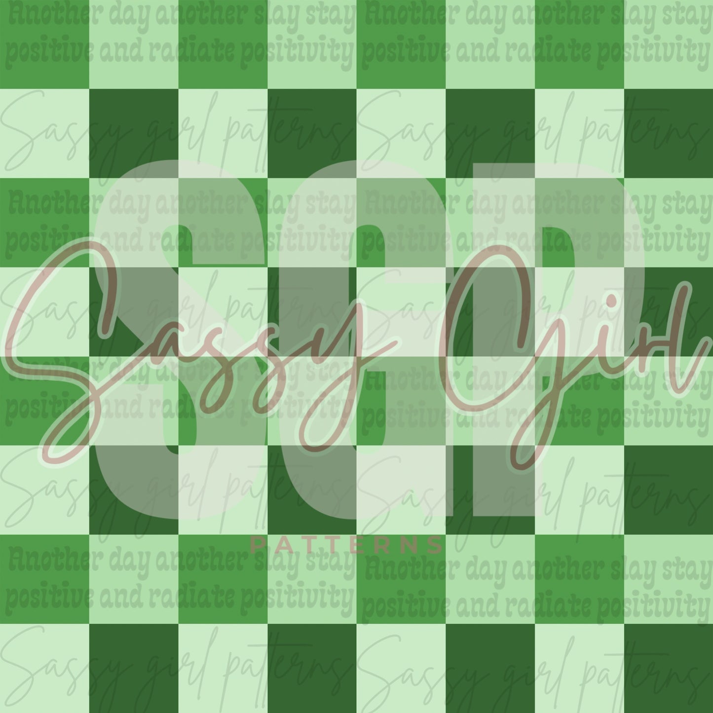 Multi green checkered