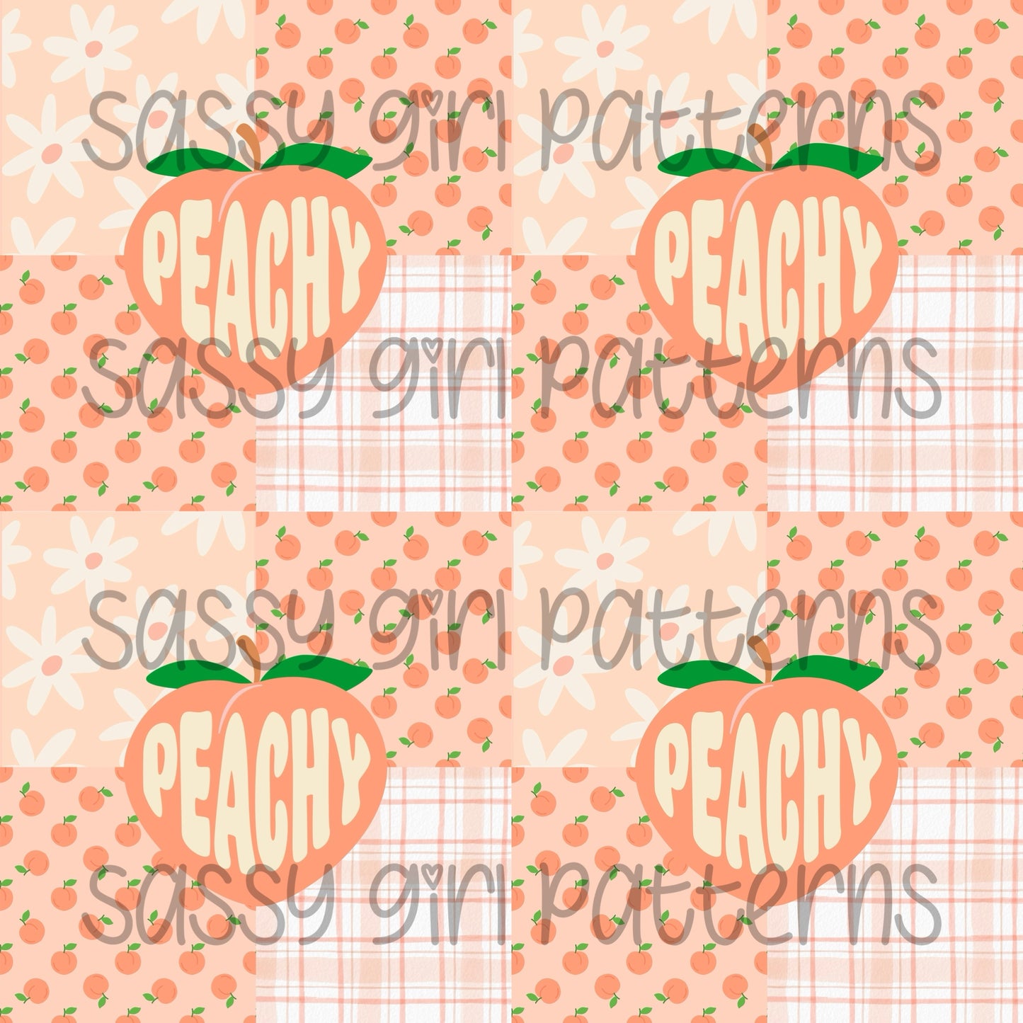 Peachy patchwork