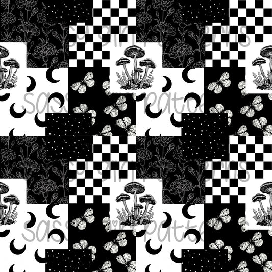 B&w patchwork