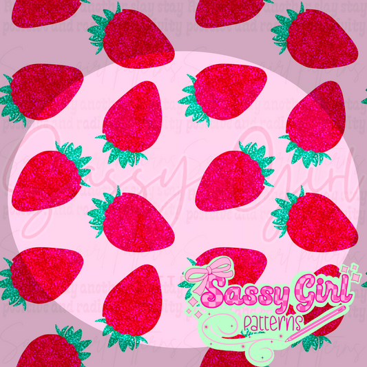 Glitter strawberry