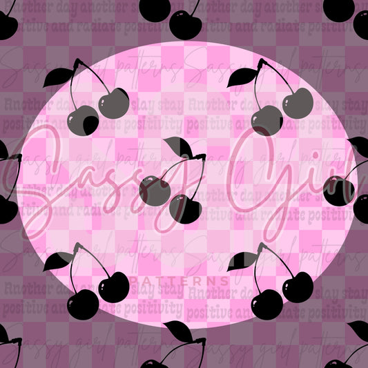 Pink and black cherry