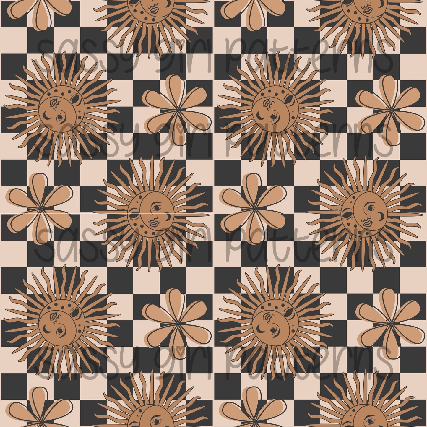 Neutral sun checkered