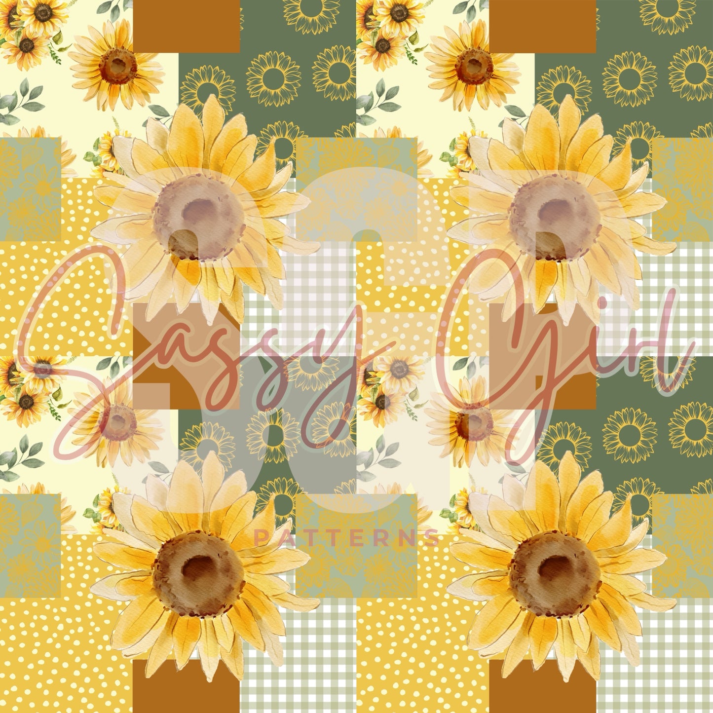 Sunflower patchwork