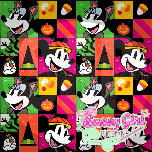 Retro Halloween mouse