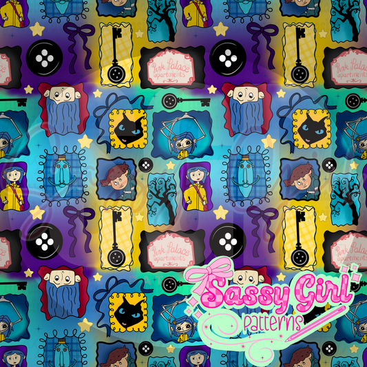 Button girl frames