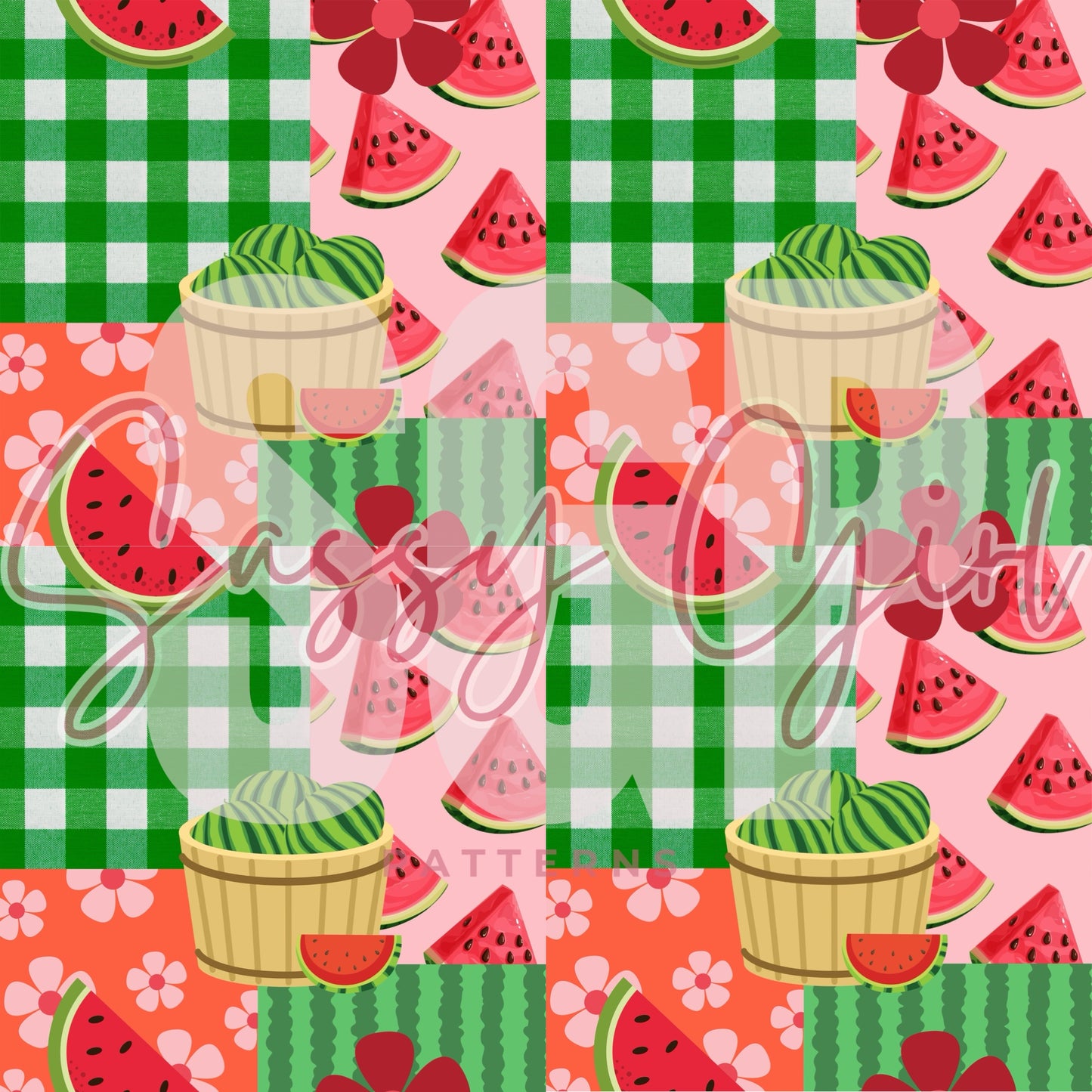 Watermelon patchwork