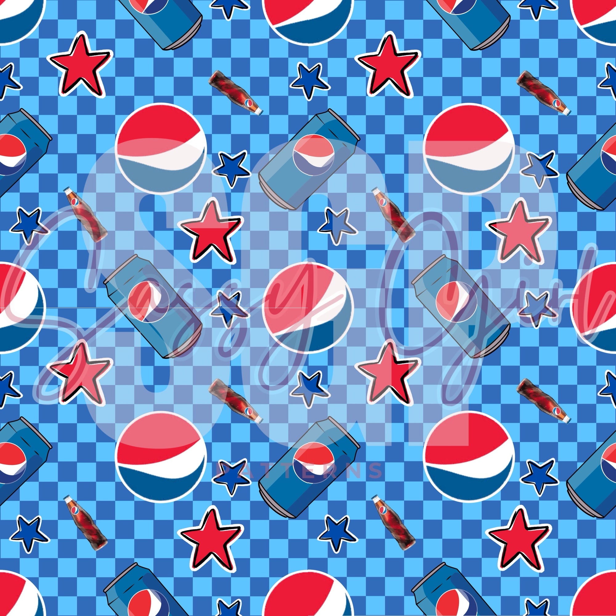 Pepsi Icon Pattern Pepsi checker – Sassy Girl Patterns