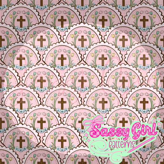 Scalloped cross