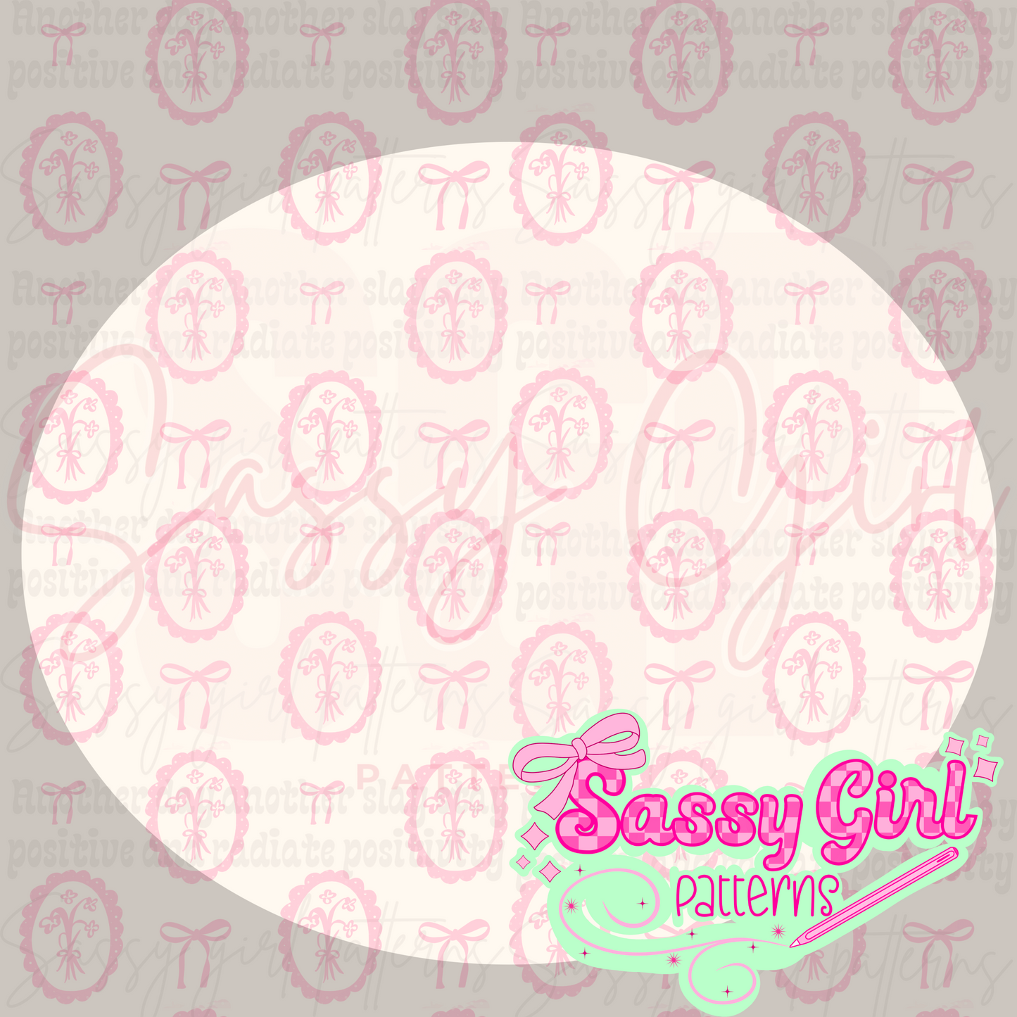 Dainty flower frame