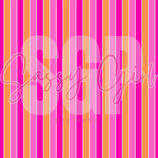 Pink orange stripe