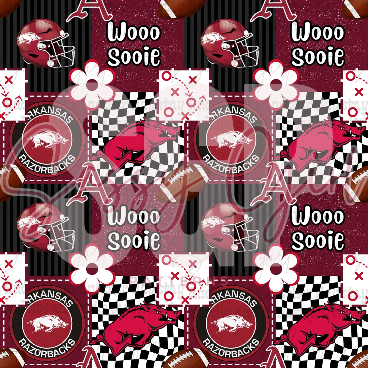 Razorback Pattern Razorbacks football – Sassy Girl Patterns