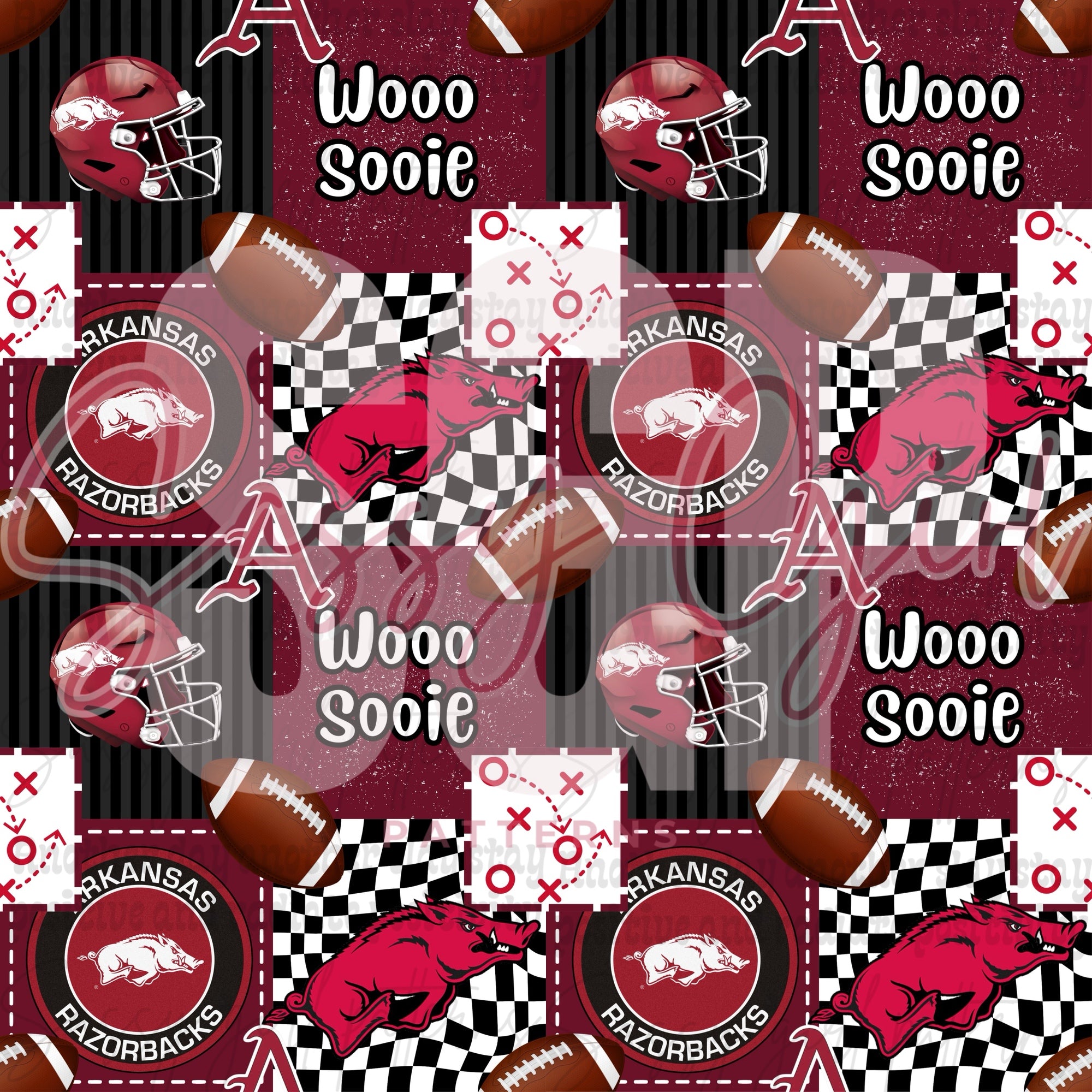 Razorback Pattern Background Razorbacks football – Sassy Girl Patterns