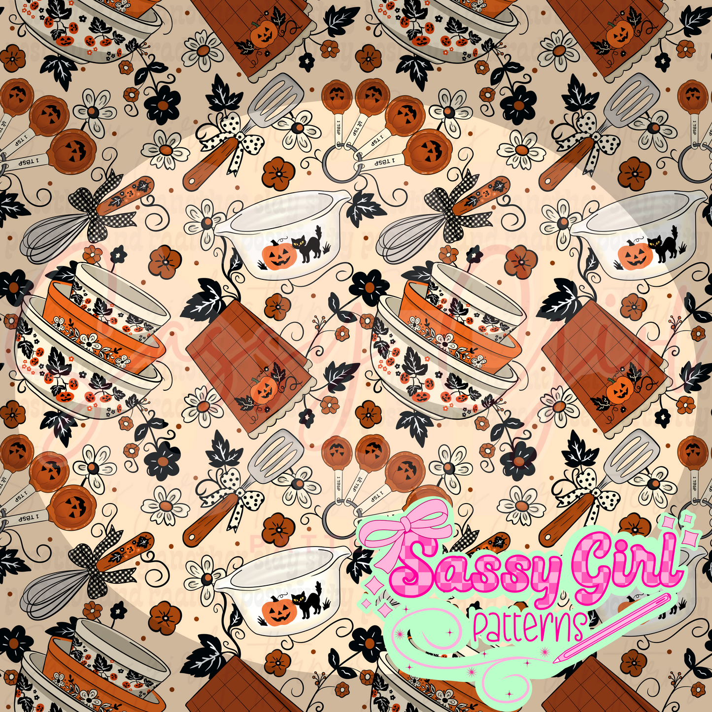 Vintage Halloween kitchen