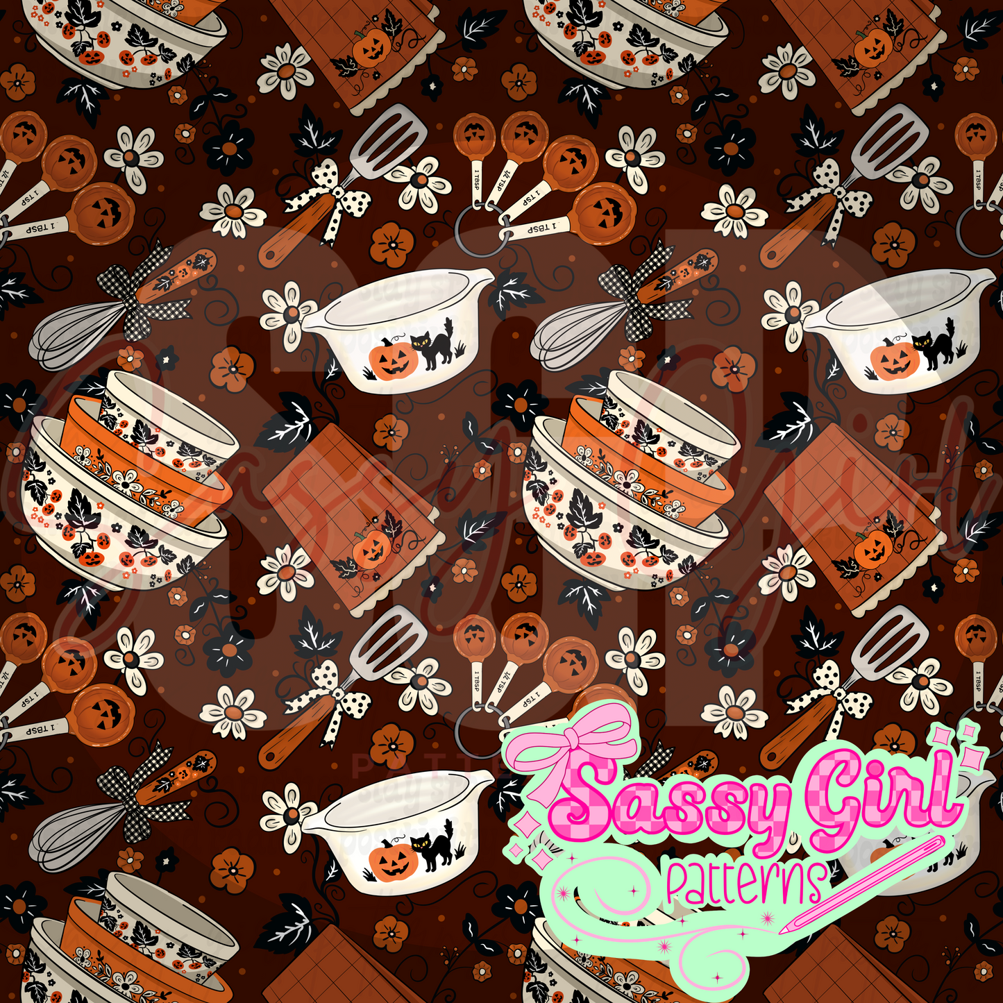 Vintage Halloween kitchen