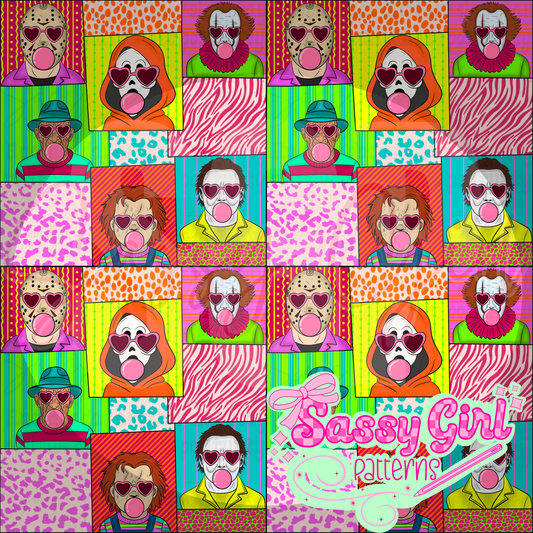 Neon horror cute