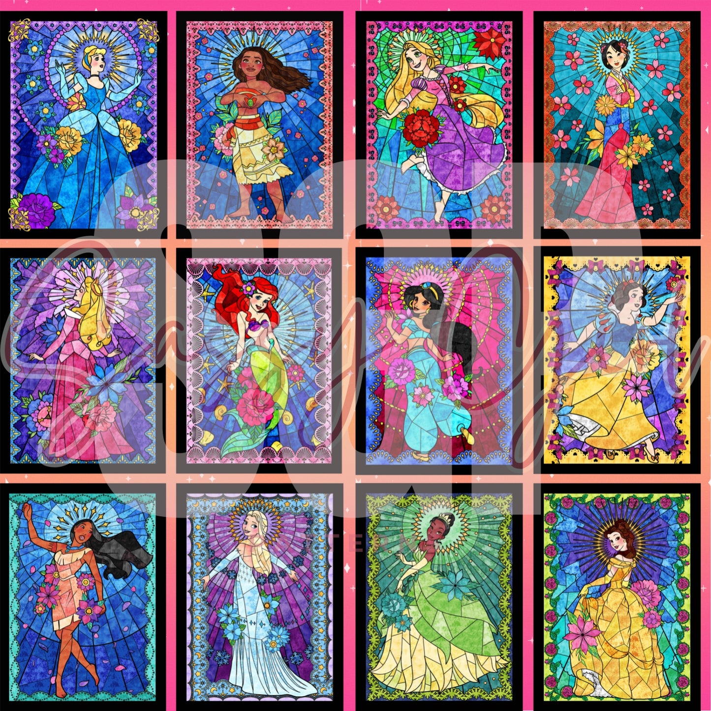 Princess stained glass