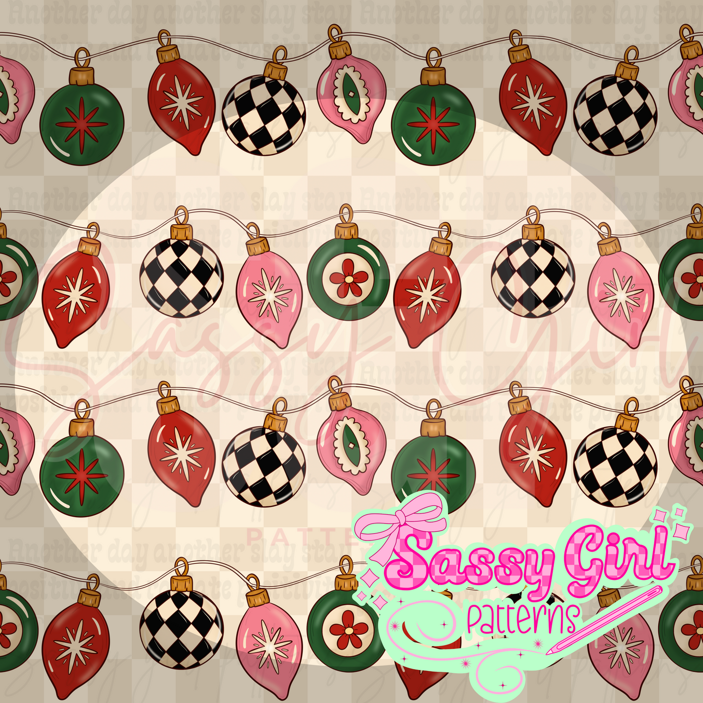 Retro ornaments