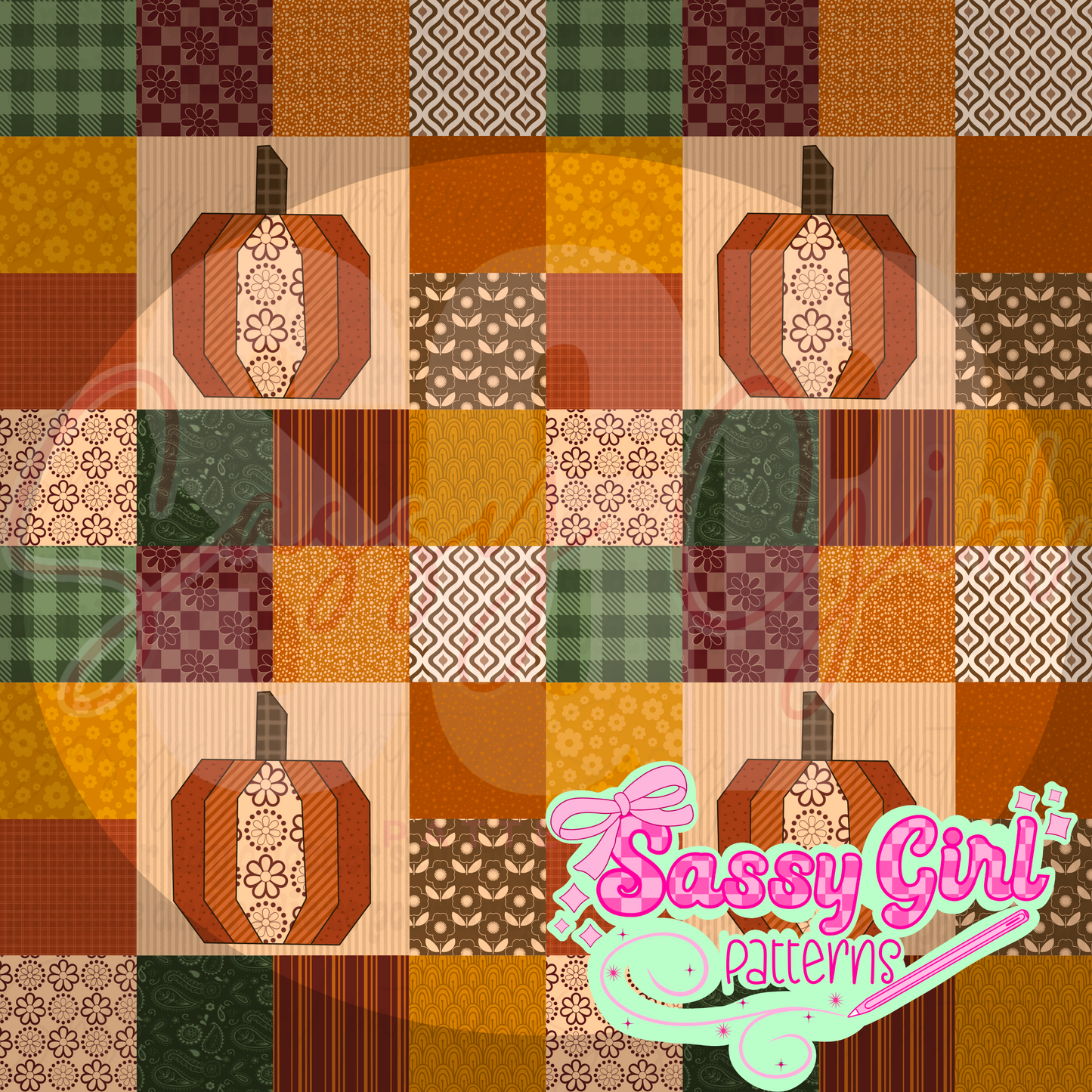 Quilted pumpkin