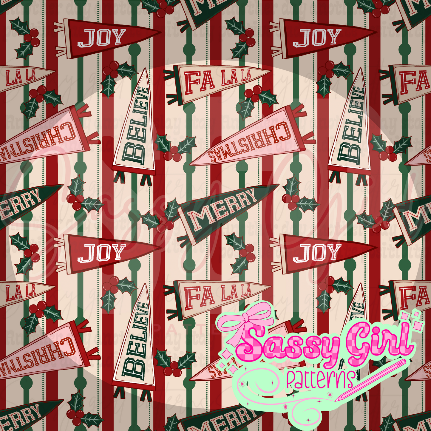 Christmas varsity signs