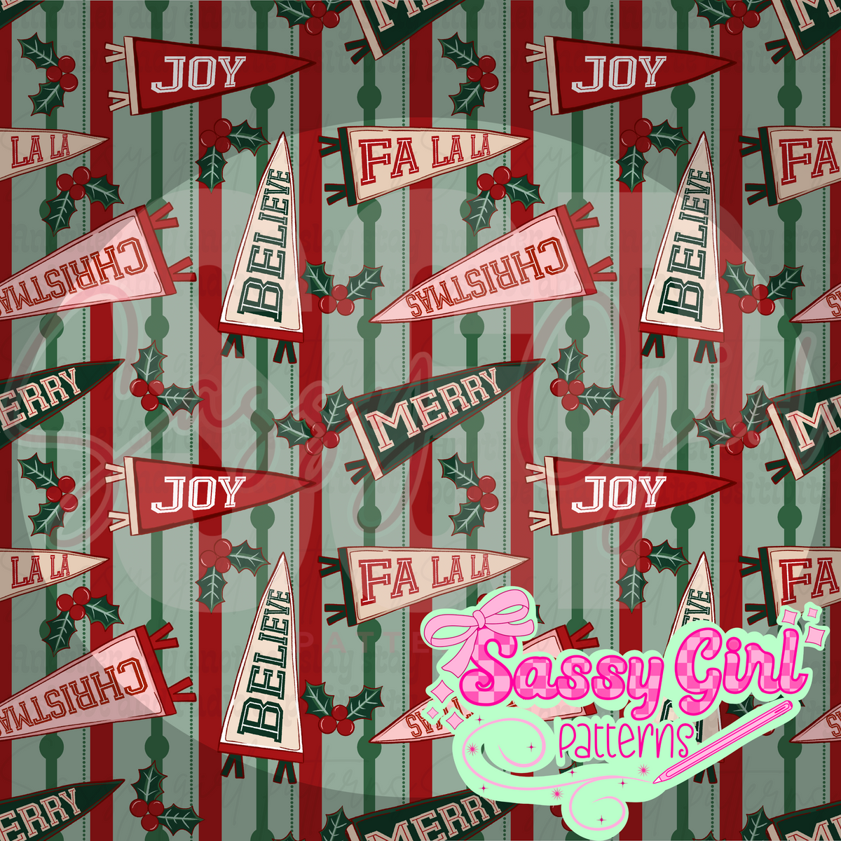 Christmas varsity signs