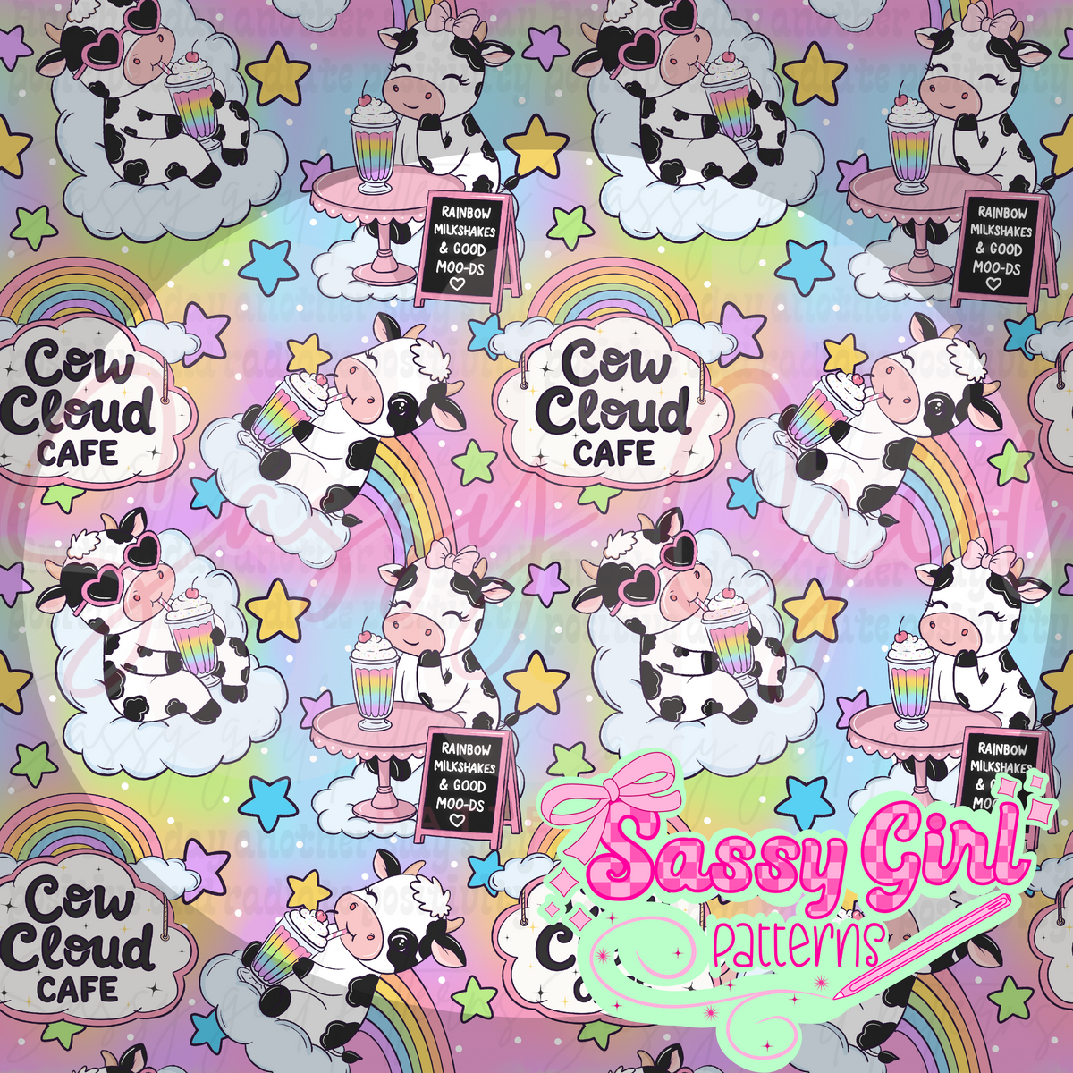 Cow cloud cafe