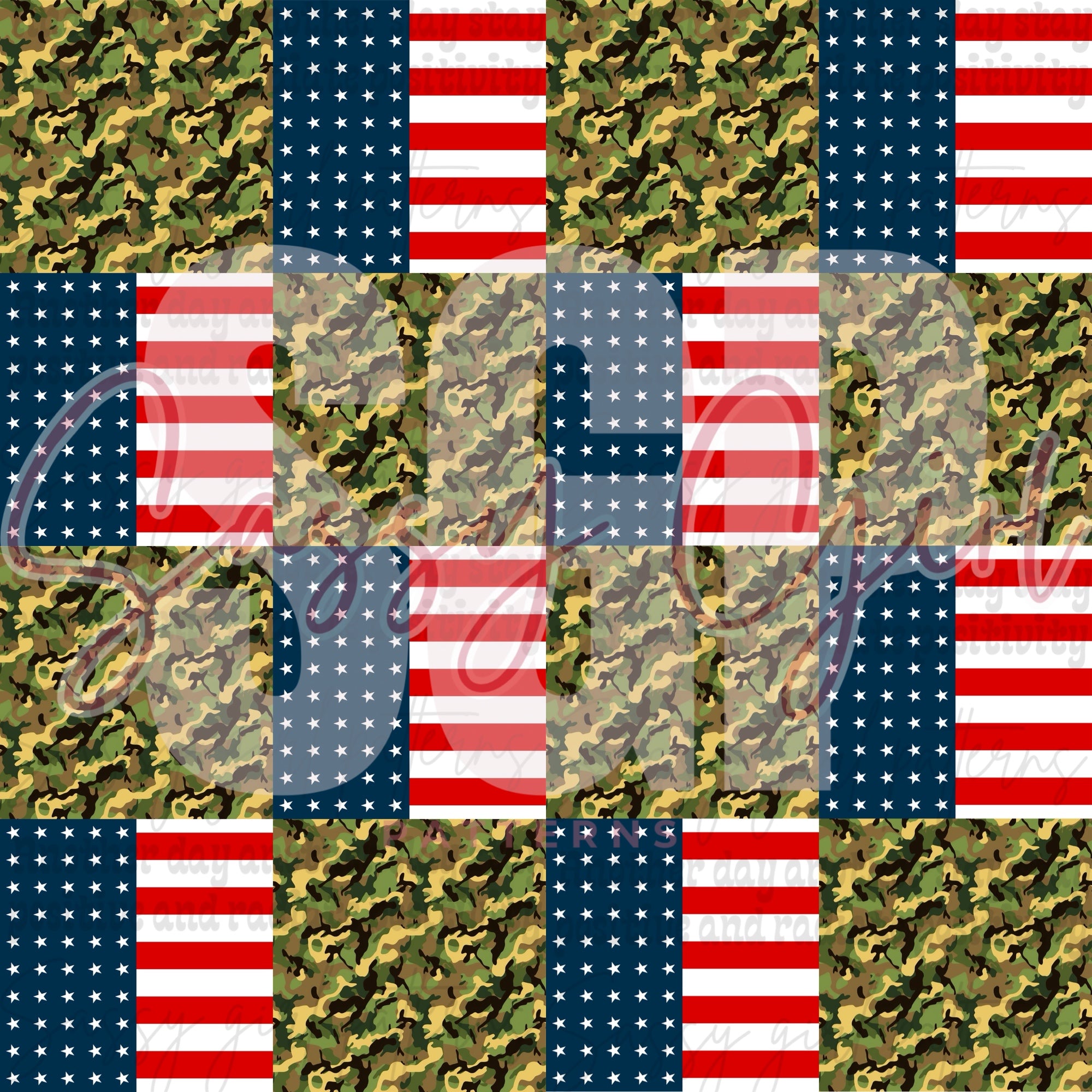 Camo flag – Sassy Girl Patterns