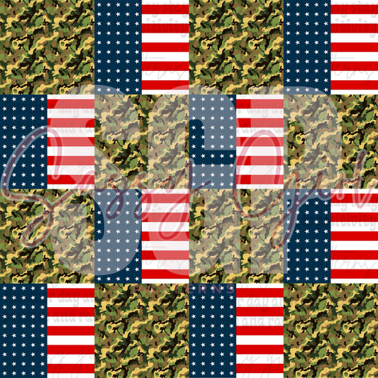 Camo flag