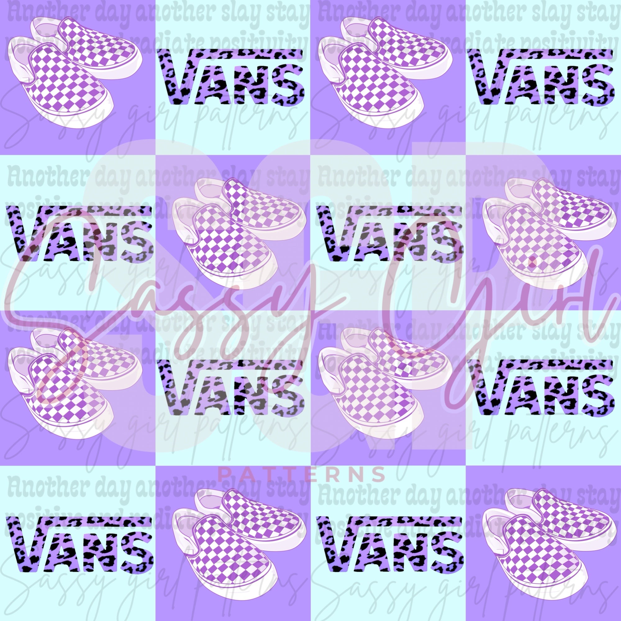 Van Checkered Sassy Girl Patterns