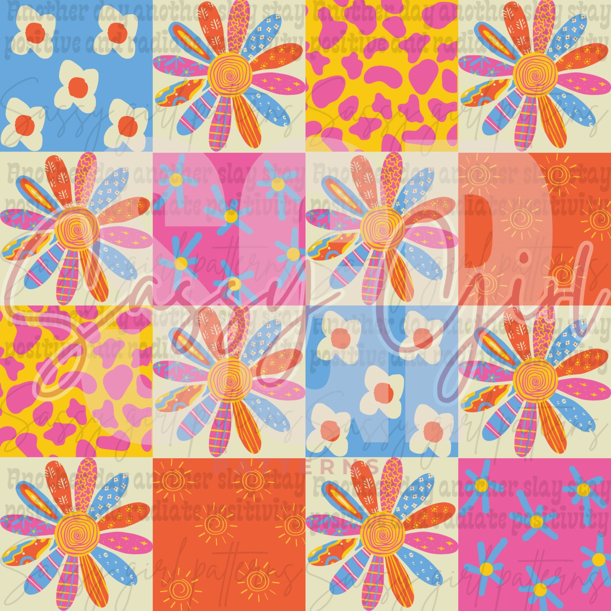 Daisy patchwork – Sassy Girl Patterns