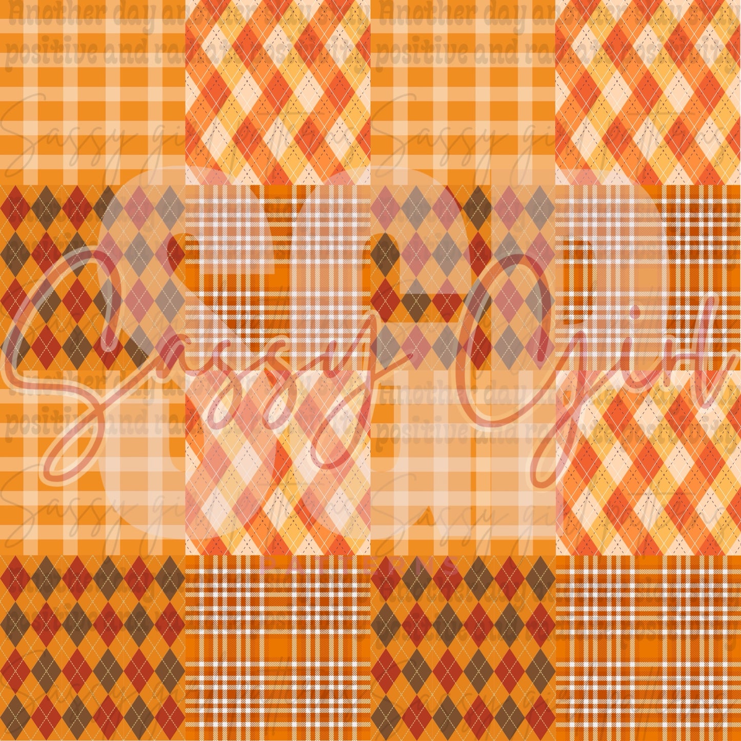 Fall plaid patchwork