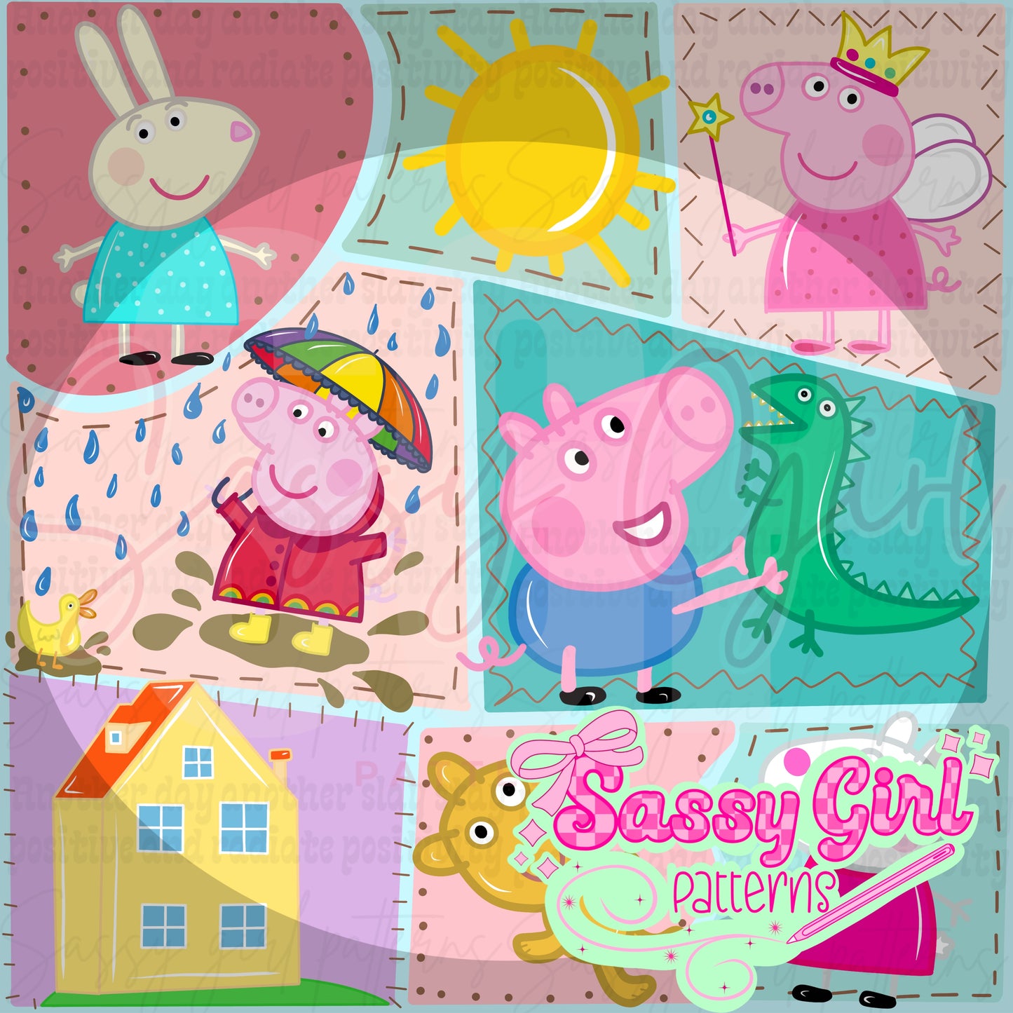Pink pig patches