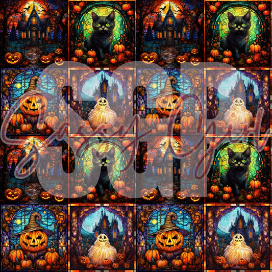 Stained glass Halloween