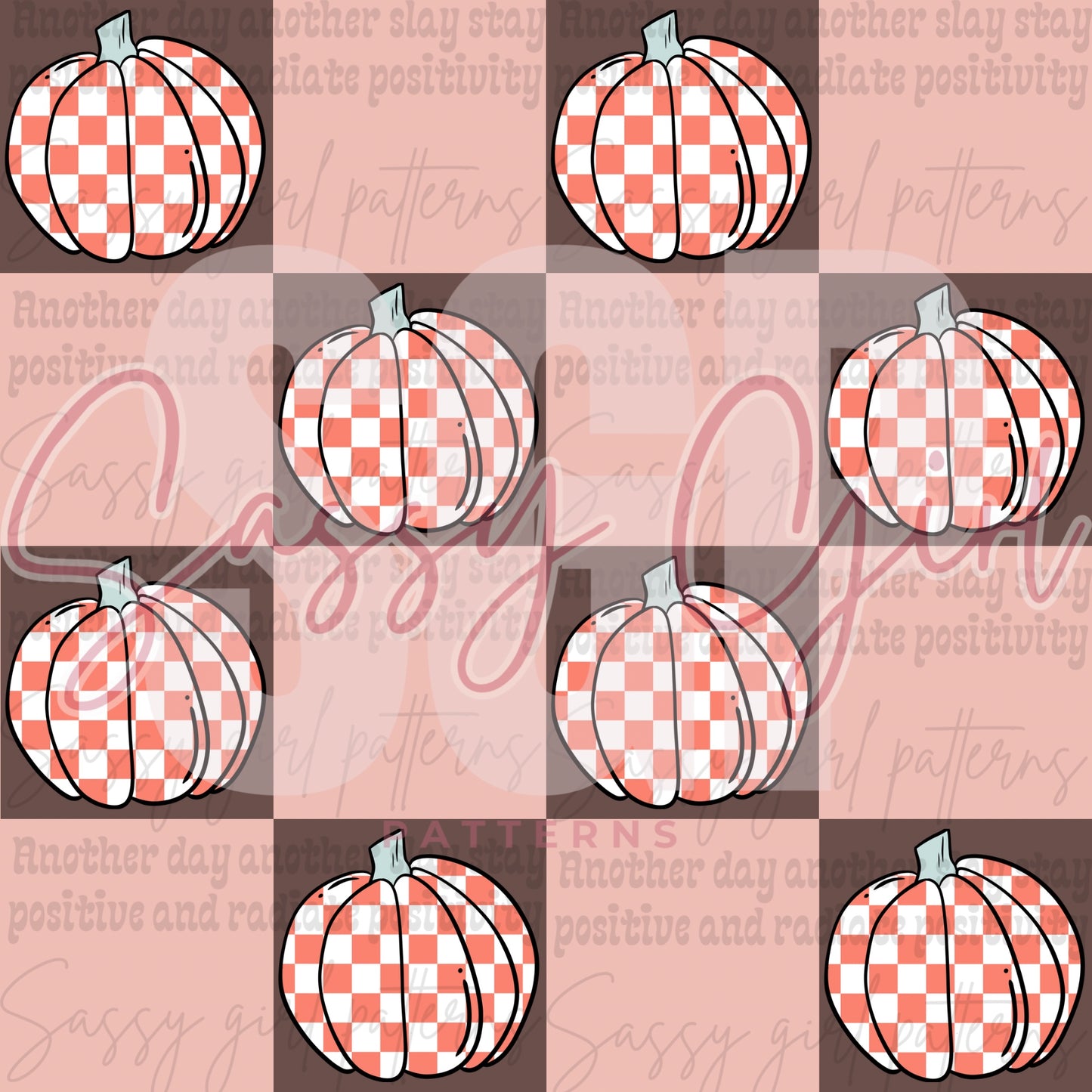 Checkered pumpkin