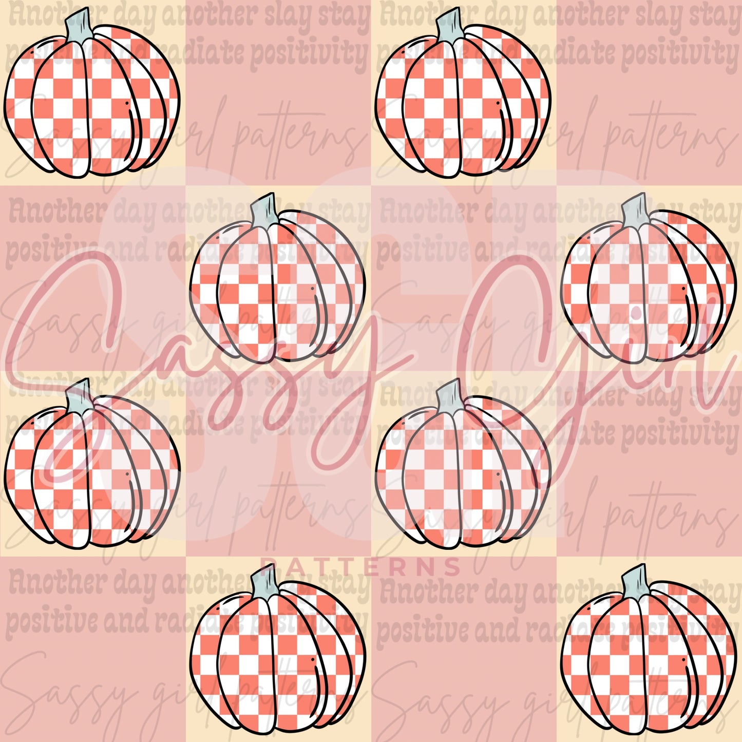 Checkered pumpkin