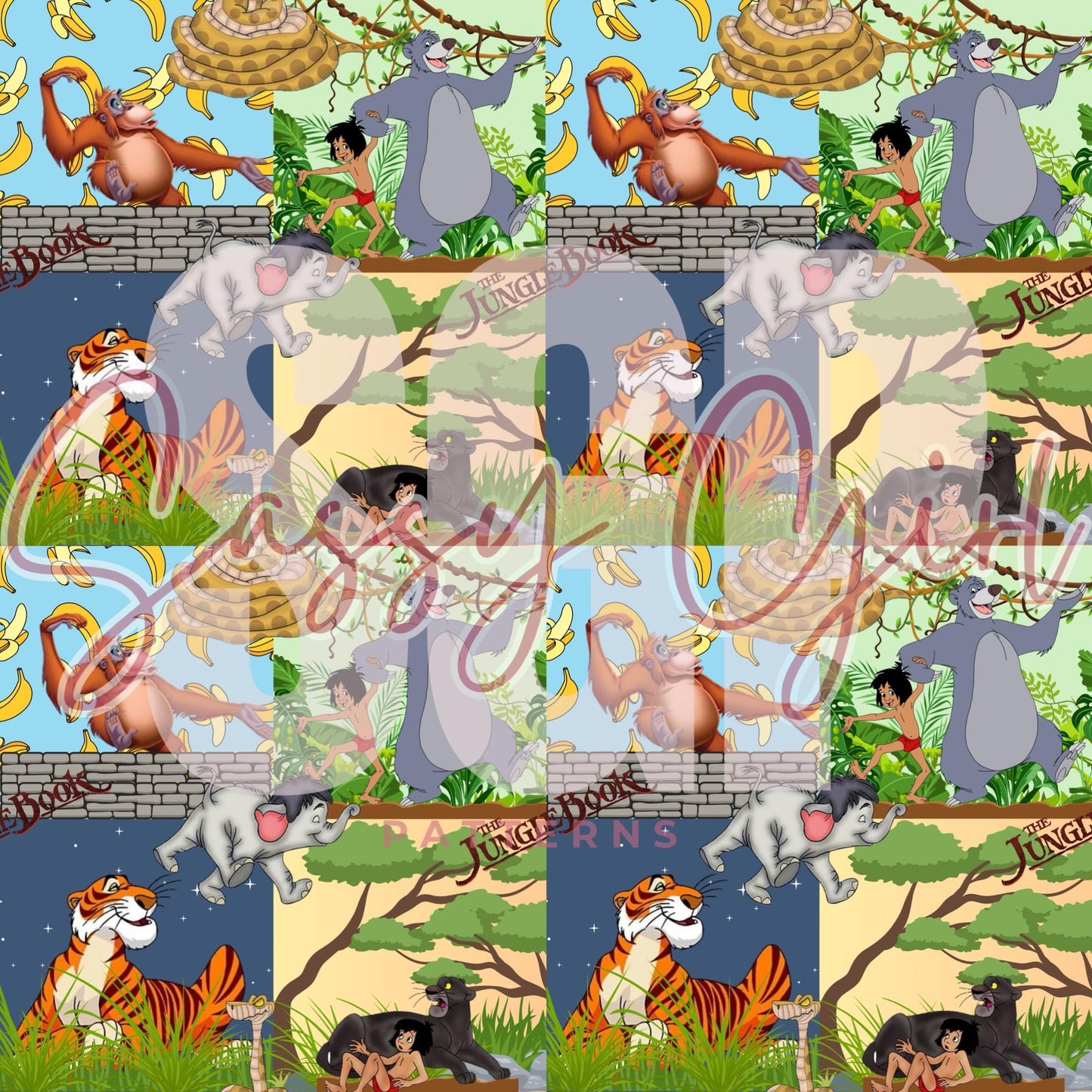 Jungle book patchwork